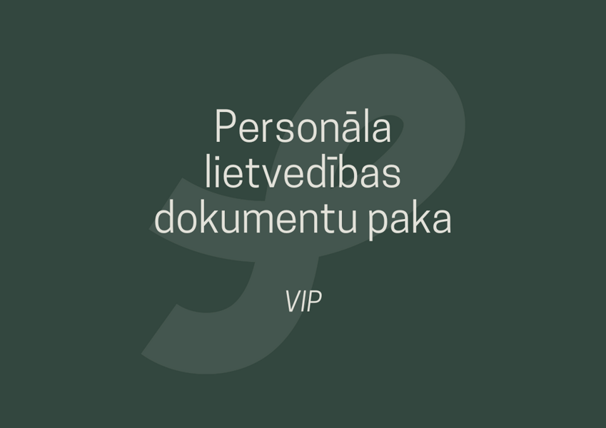 Personāla lietvedības dokumentu paka - VIP